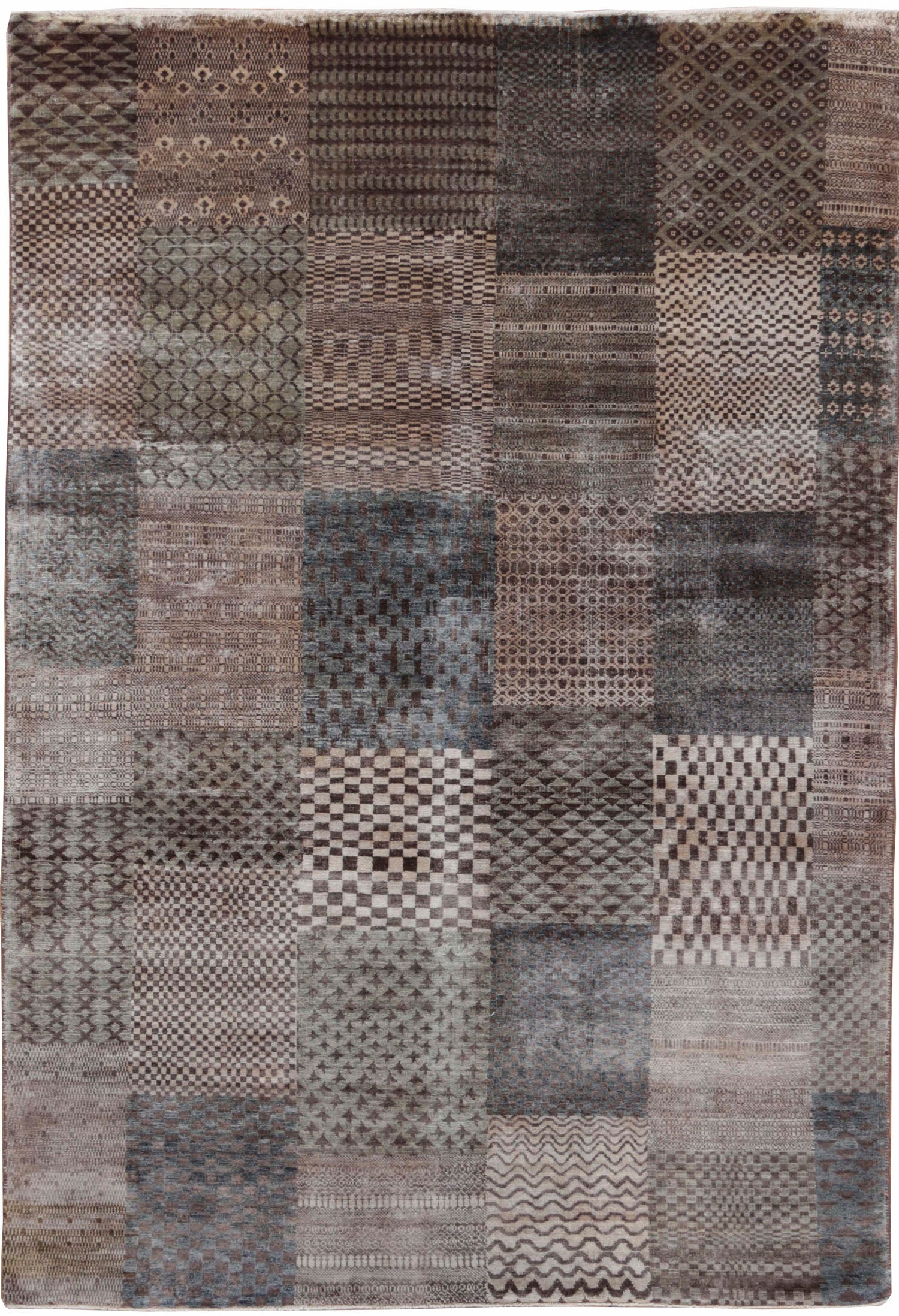 ZA1015 - Checkerboard Contemporary Rug – locrugs